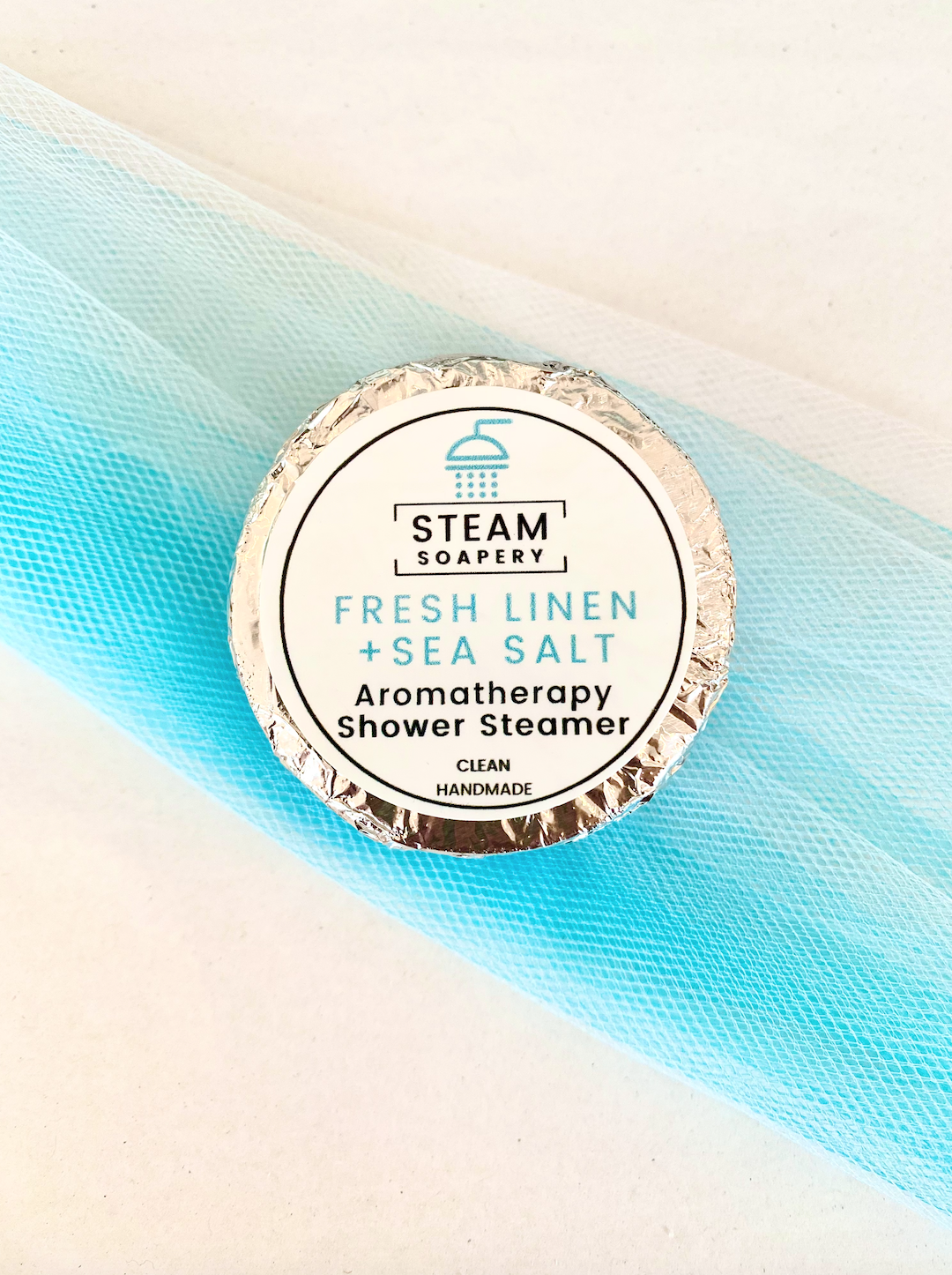Fresh Linen + Sea Salt Shower Steamer – Steam Soapery