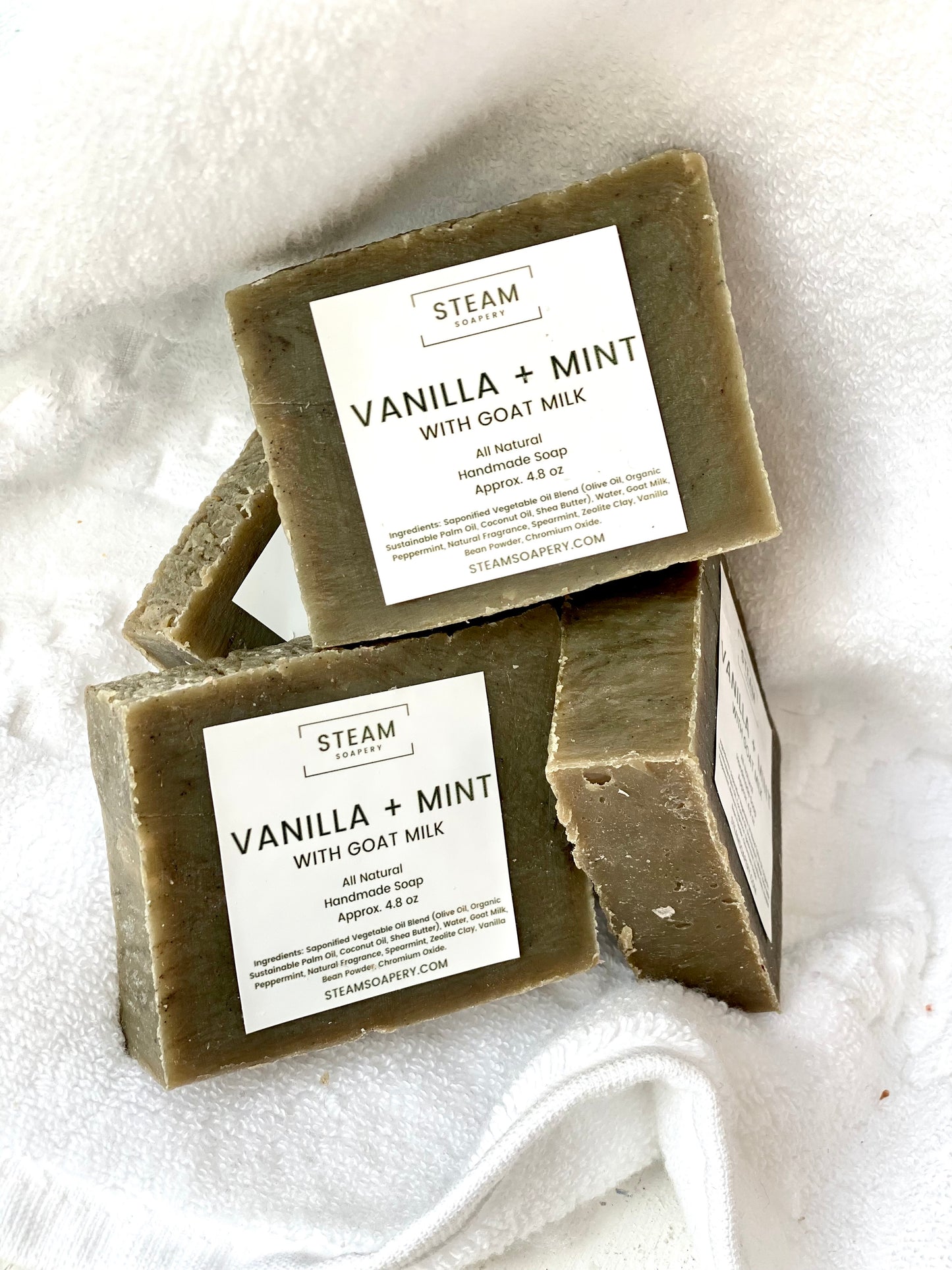 Vanilla + Mint Goat Milk Soap