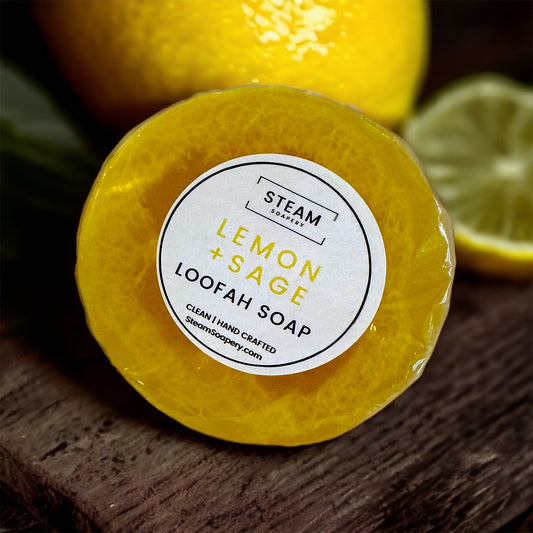 Lemon Sage Loofah Soap