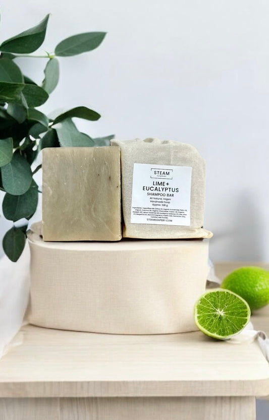 Lime + Eucalyptus Shampoo Bar