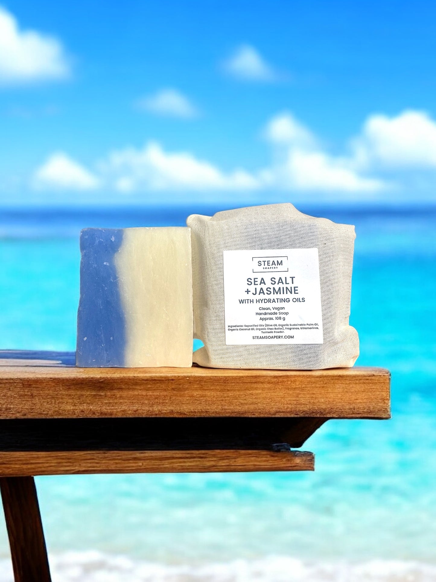 Sea Salt + Jasmine Soap