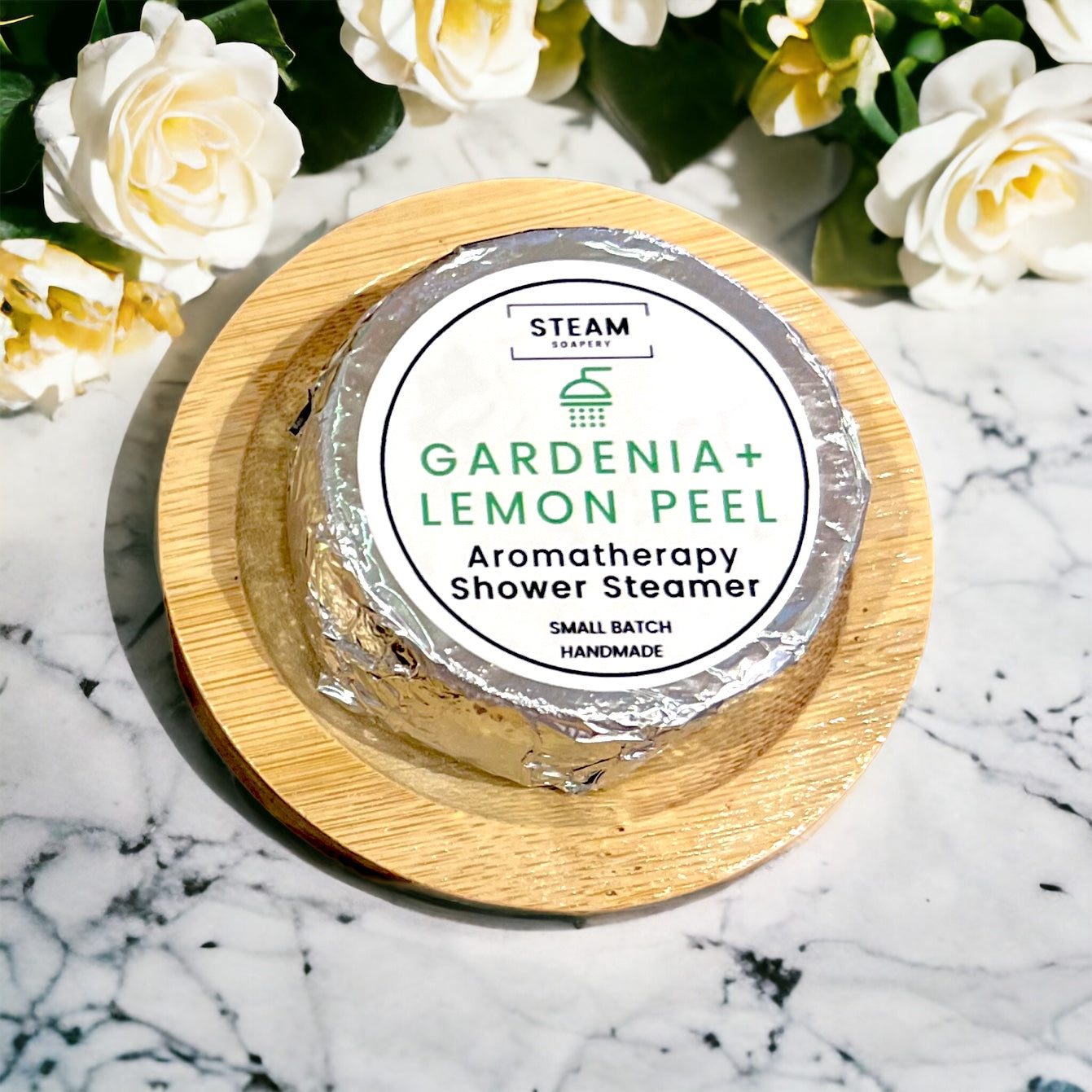 Gardenia + Lemon Peel Shower Steamer