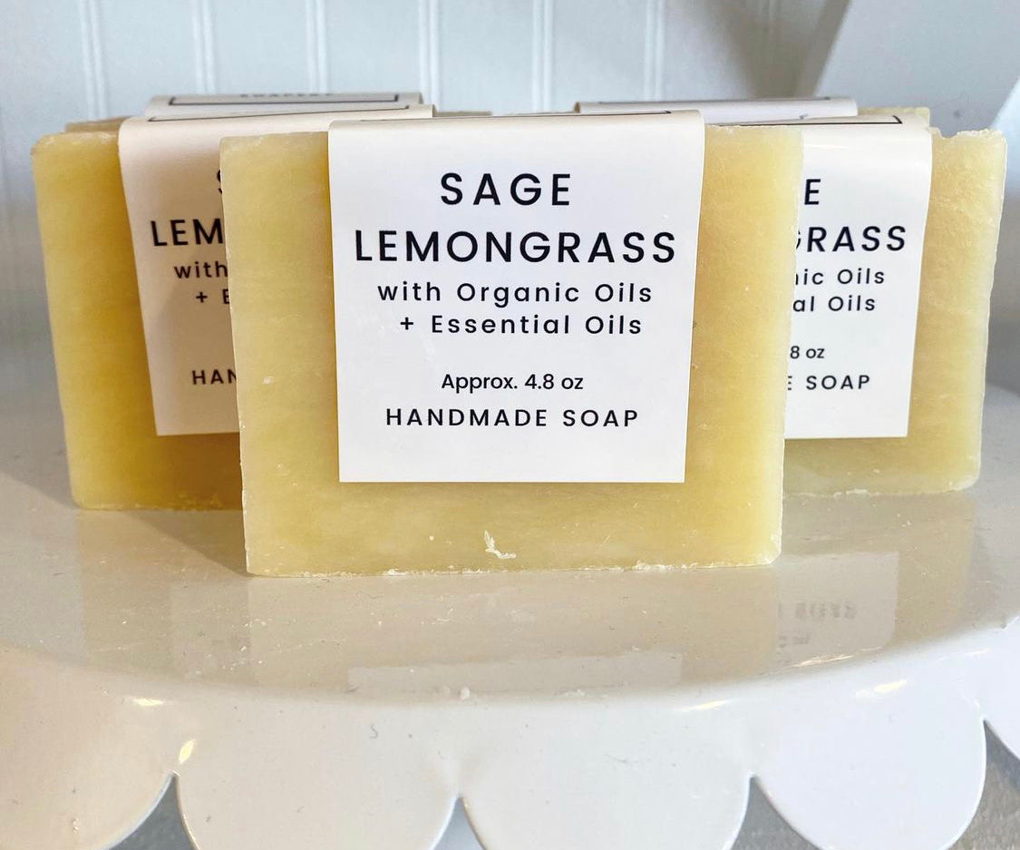 Sage + Lemongrass Organic Oils Soap