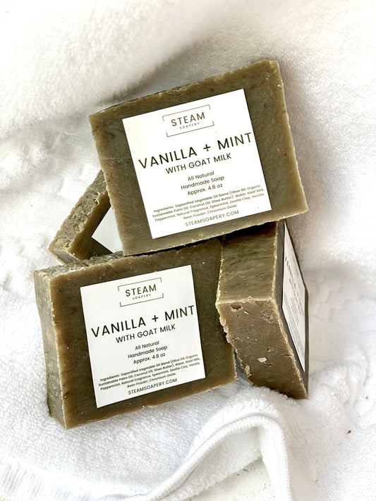 Vanilla + Mint Goat Milk Soap
